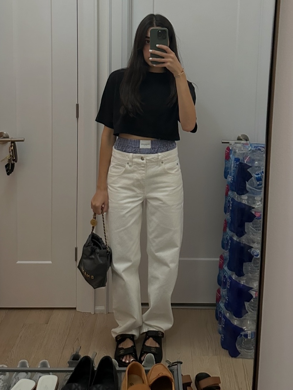 Alexander wang boxer effect jeans